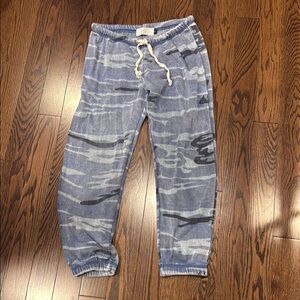 Blue and Gray Camouflage Joggers